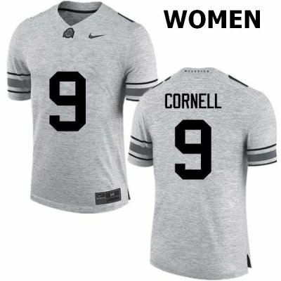 Women's Ohio State Buckeyes #9 Jashon Cornell Gray Nike NCAA College Football Jersey New Year YNL5744KT